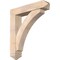 Ekena Millwork Thorton Arts and Crafts Smooth Bracket w/ Offset Brace, Douglas Fir, 7 1/2"W x 36"D x 40"H BKT0806X36X40THR03SDF - alternate 1